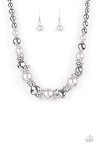 Hollywood Haute Spot Silver Necklace