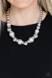 Hollywood Haute Spot Silver Necklace