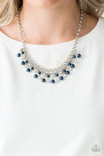 Load image into Gallery viewer, You May Kiss The Bride Blue Necklace
