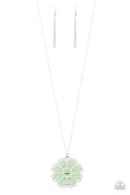 Load image into Gallery viewer, Spin Your Pinwheels Green Necklace
