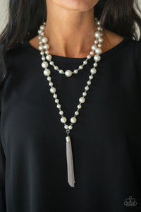 Social Hour White  Necklace
