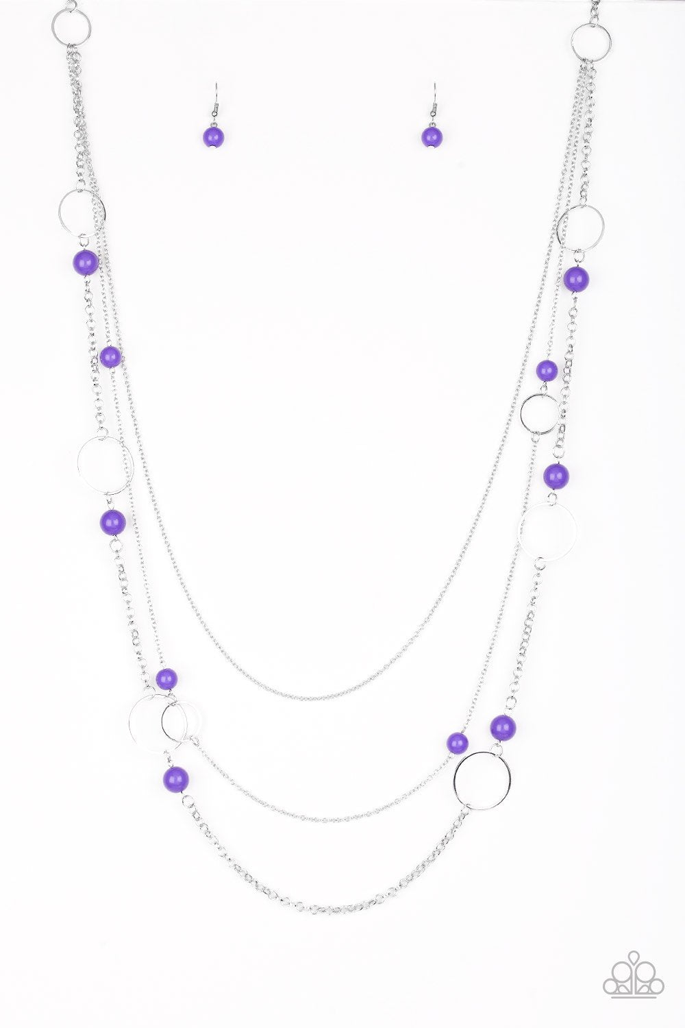 Beachside Babe Purple Necklace