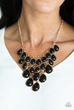 Load image into Gallery viewer, Shop Till You Teardrop Black Necklace
