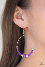 Load image into Gallery viewer, Retro Rural Purple Earring
