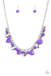 Flirtatiously Florida Purple Necklace