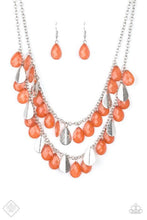 Load image into Gallery viewer, Life Of The Fiesta Orange Necklace
