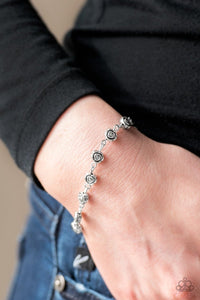 Rosebud Radiance Silver Bracelet