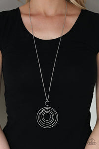Running Circles In My Mind Silver Necklace