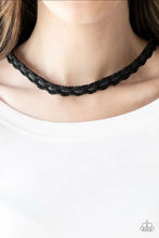 Load image into Gallery viewer, Track Tracker Necklace Black
