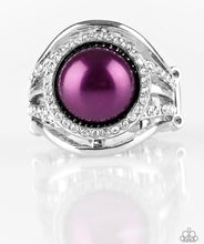 Load image into Gallery viewer, Pampered In Pearls Purple Ring
