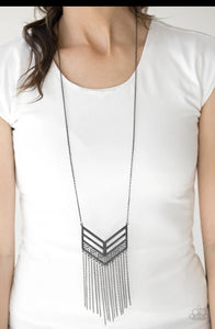 Alpha Attitude Black Necklace