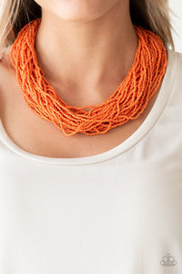 The Show Must Congo On Orange Necklace