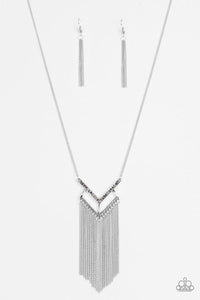 Alpha Glam Silver Necklace