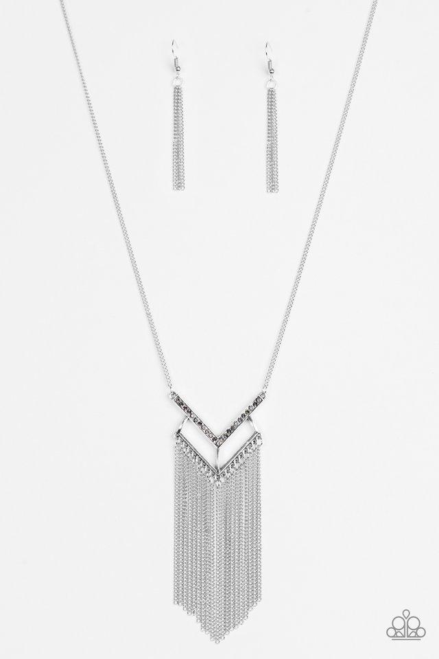 Alpha Glam Silver Necklace