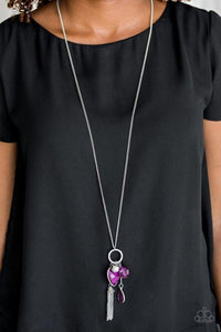 Haute Heartbreaker Purple Necklace