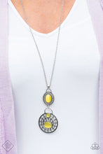 Load image into Gallery viewer, Hook Vine And Sinker Yellow Necklace
