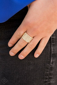 Diamond Drama Gold Ring