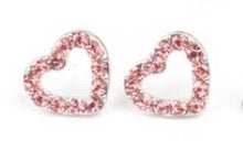 Load image into Gallery viewer, Starlet Shimmer Earrings - Pink Heart’s
