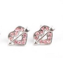 Starlet Shimmer Earrings - Pink heart’s