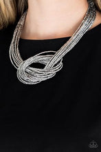 Load image into Gallery viewer, Knotted Knockout Silver Necklace
