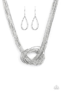 Knotted Knockout Silver Necklace