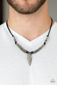 Off With His Arrowhead Black Urban Necklace