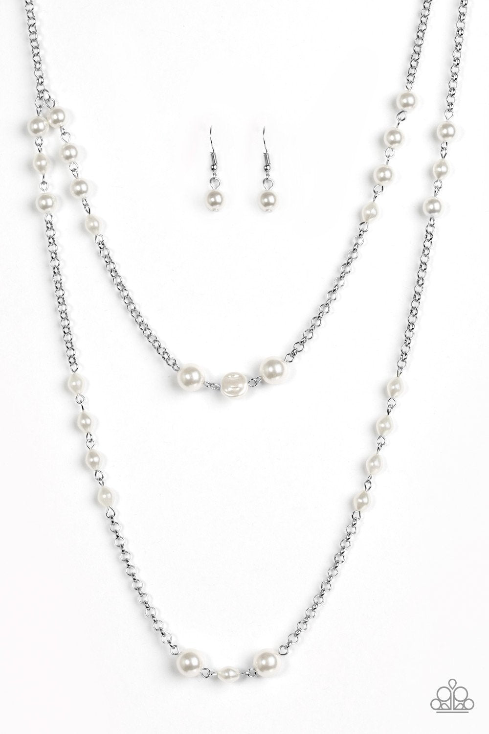 Pearl Promenade Necklace White