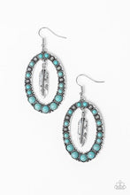 Load image into Gallery viewer, Put Up A Flight Blue Earring
