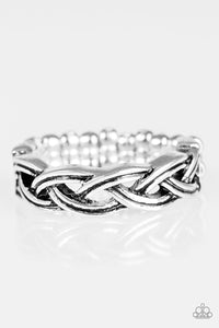 Step Up To The Plait Silver Ring